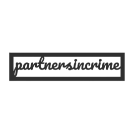 "Partners in crime" – 3D geprinte quote – minimalistische decoratie