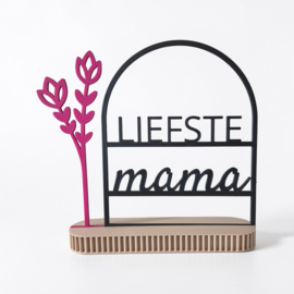 Quote in boog – “Liefste mama”