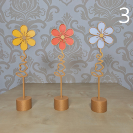 3D Geprinte Bloem – love in stam - Decoratieve Bloem voor Boeket, Bladwijzer of Plantenbak