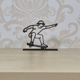 3D-Geprint Skateboarder Beeld – 125 x 107 x 20 mm – PLA