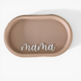 Gepersonaliseerd schaaltje met naam – 36 kleuren – ovaal ribdesign (3D geprint)