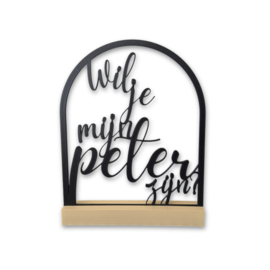 Quote in boog – “Wil je mijn peter zijn?”