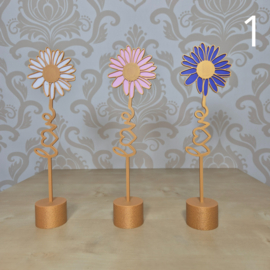 3D Geprinte Bloem – love in stam - Decoratieve Bloem voor Boeket, Bladwijzer of Plantenbak