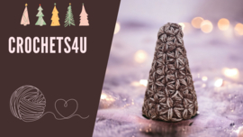 Gratis Haakpatroon: Kerstboom in Jasmijnsteek - DIY Kerstdecoratie