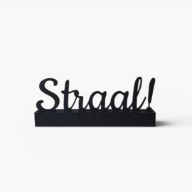 "Straal" – 3D geprinte quote – minimalistische decoratie