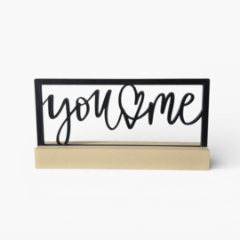 "You ❤️ me" – 3D geprinte quote – minimalistische decoratie