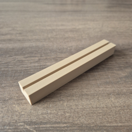 3D-geprint blokje met 1 groef – Basis voor decoratie (130mm of 250mm)