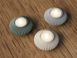 3D-geprinte Minimalistische Theelichthouder – Modern Design – Scandinavische Interieurdecoratie