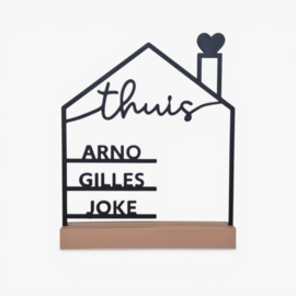 3D-geprint Huisje met Namen
