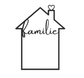 Onderdeel "Familie Huis" – Decoratief Kader - klein