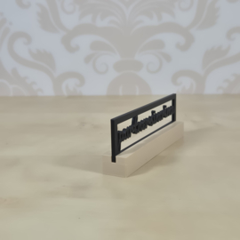 "Partners in crime" – 3D geprinte quote – minimalistische decoratie