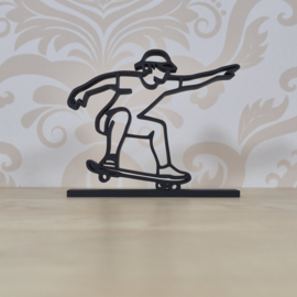 3D-Geprint Skateboarder Beeld – 125 x 107 x 20 mm – PLA