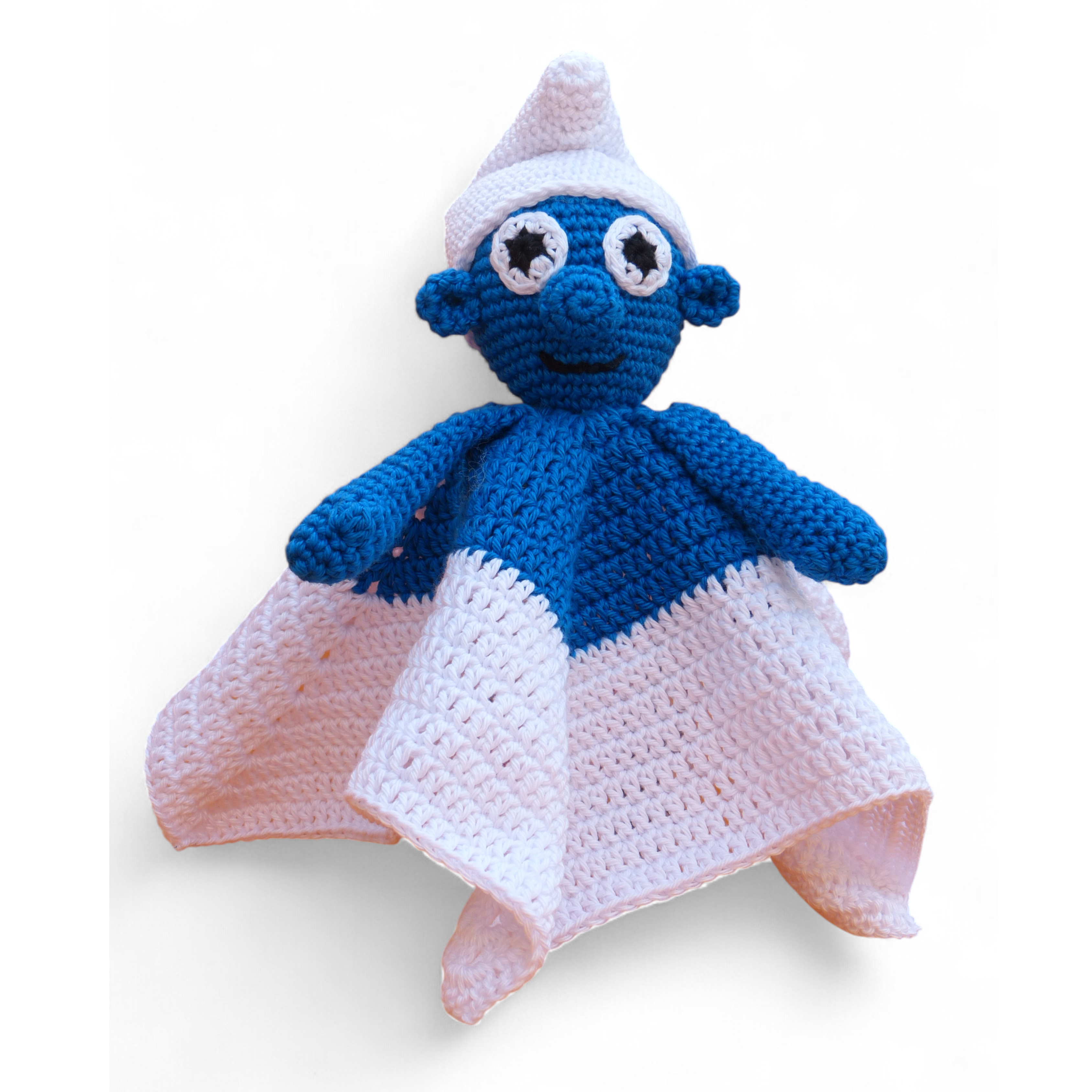 haakpatroon knuffeldoekje (smurf)