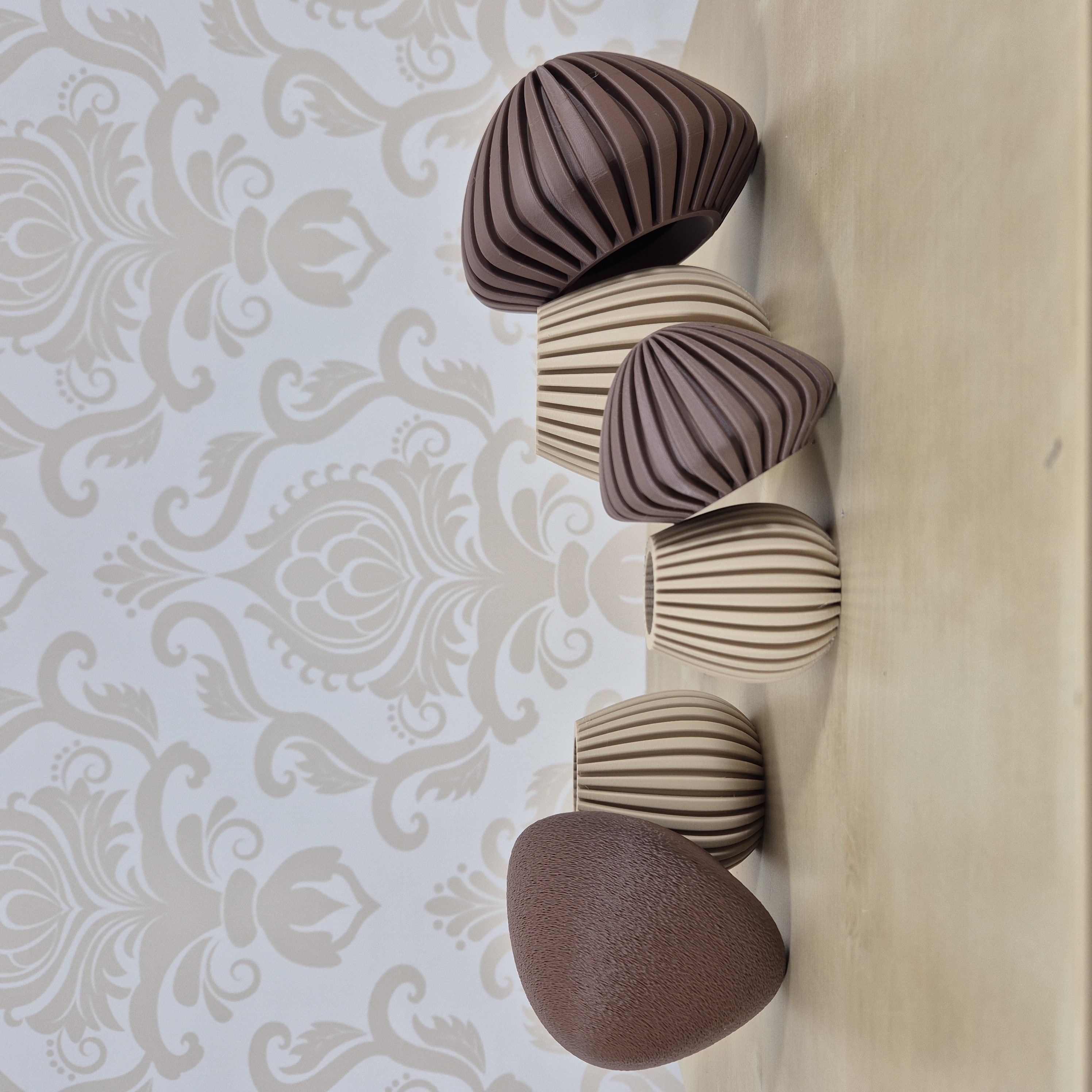 3D-geprinte herfstpaddenstoelen –  3 maten