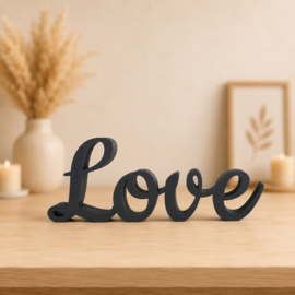 Love – 3D-geprinte woorddecoratie