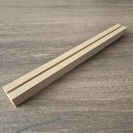 3D-geprint blokje met 1 groef – Basis voor decoratie (130mm of 250mm)
