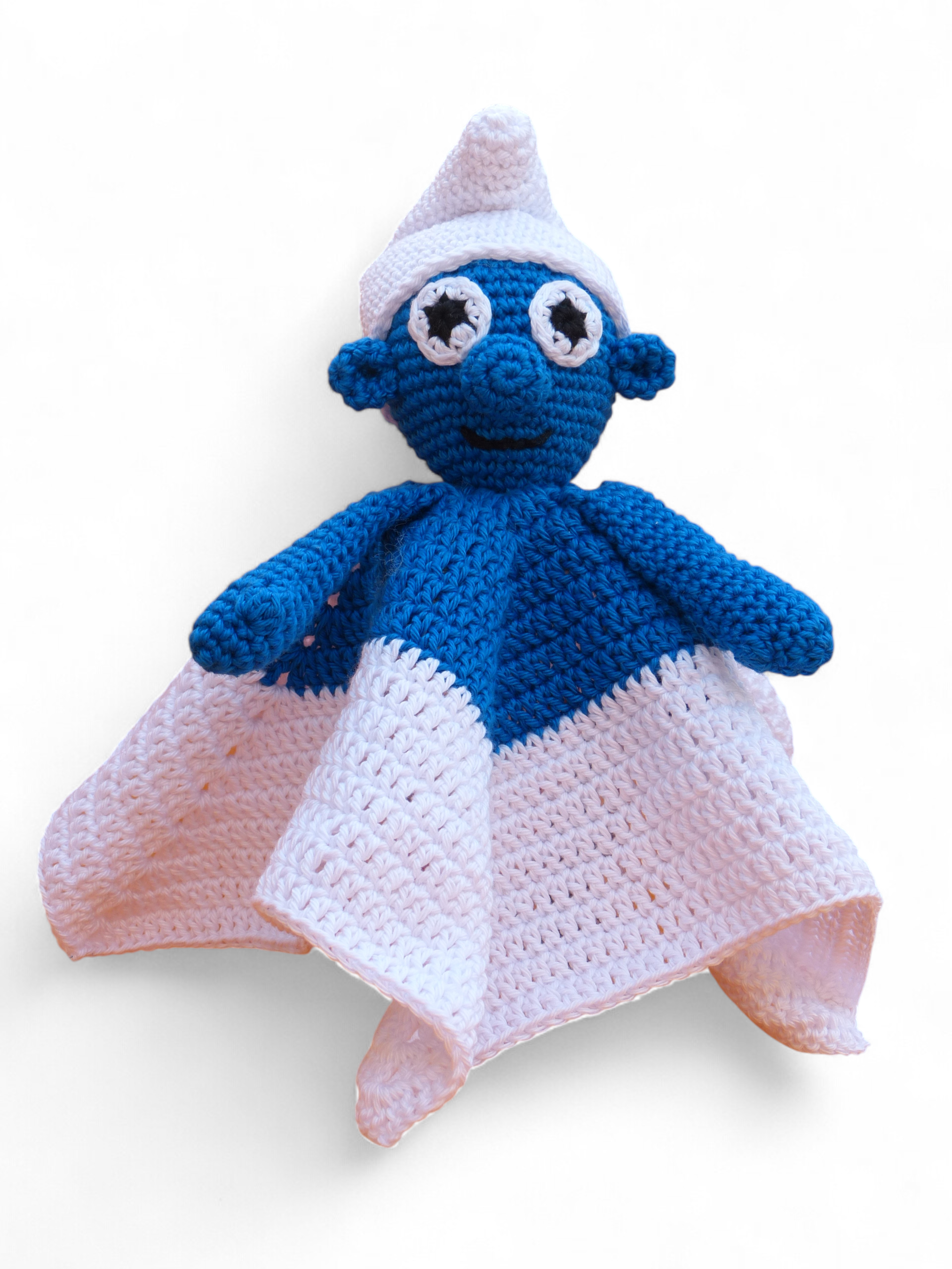 haakpatroon knuffeldoekje (smurf)