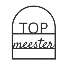 Quote in boog – “Top meester”