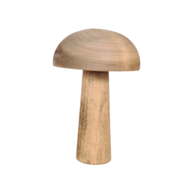 Houten paddenstoel  14 cm - 2 variaties