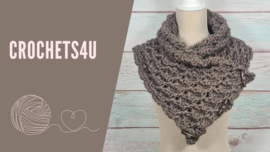 Warme Nekwarmer / Sjaal Haken met dik garen | Crochets4U Tutorial  | #C4U