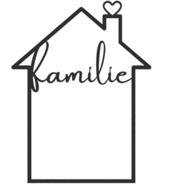 Onderdeel "Familie Huis" – Decoratief Kader - groot