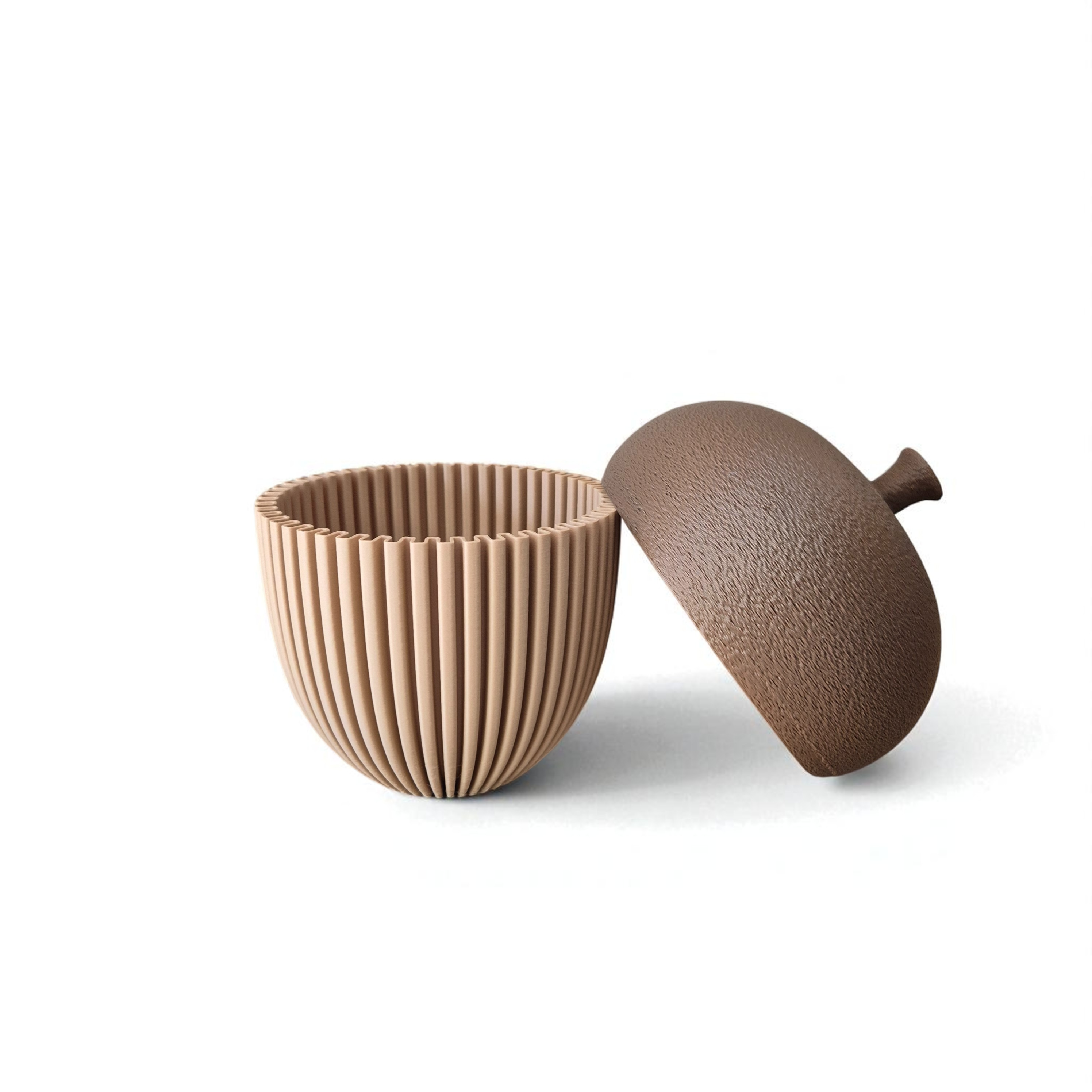 3D-geprinte eikels in PLA – herfstdecoratie in twee maten