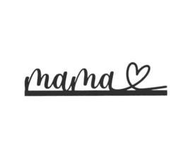 "mama❤️" – 3D geprinte quote – minimalistische decoratie
