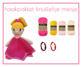 Haakpakket knuffeldoekje meisje