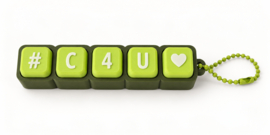 Gepersonaliseerde Clicker met Naam – 3D-geprint en Zelf Samen te Stellen