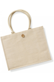 Juco Shopper | 42x33x19 cm | Natuurlijke mix van jute en sterk katoen voor eenvoudige decoratie