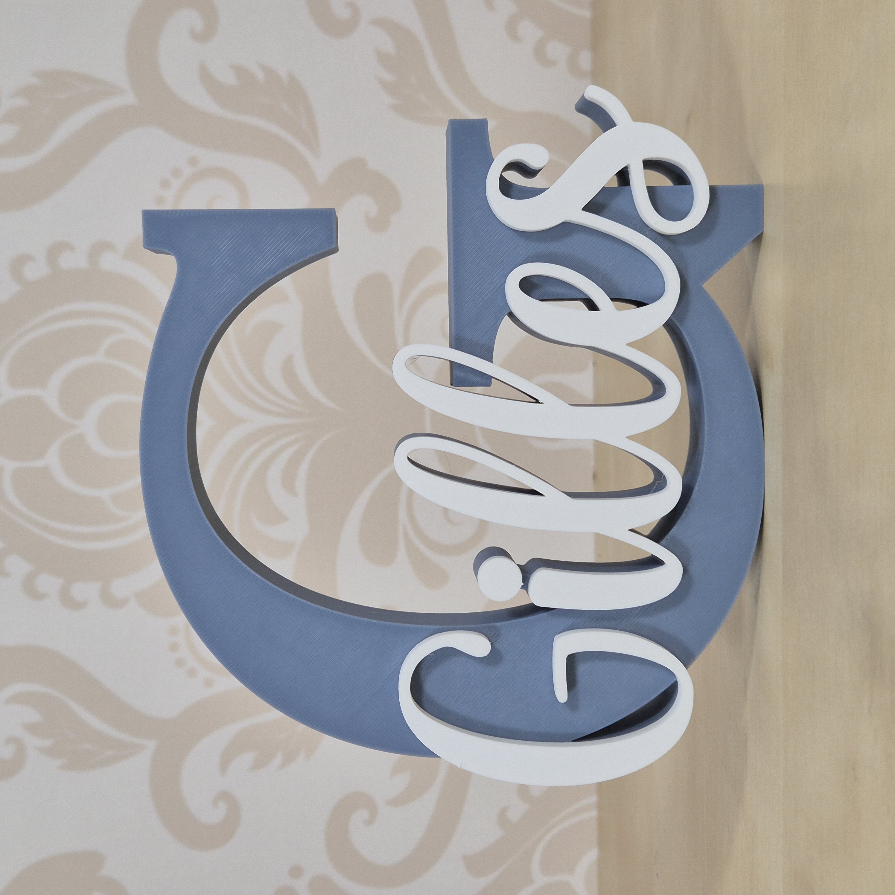 3D-geprinte decoratieletter met naam – gepersonaliseerd cadeau