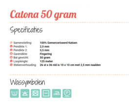 Scheepjes Catona 50 gram - 521 - deep violet