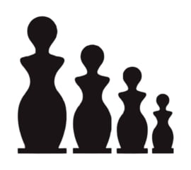 Onderdeel Vrouw/Meisje - (4 maten)
