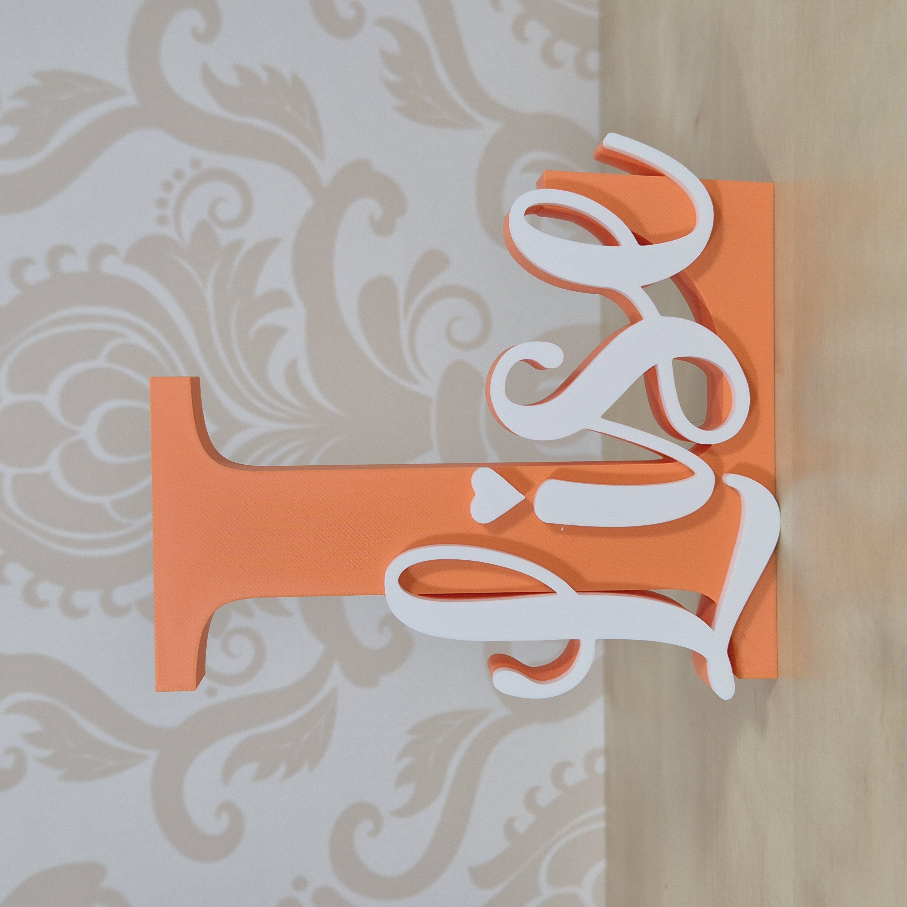 3D-geprinte decoratieletter met naam – gepersonaliseerd cadeau