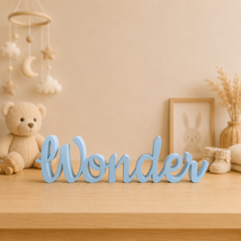Wonder – 3D-geprinte woorddecoratie