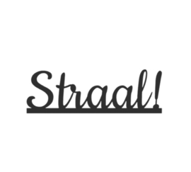 "Straal" – 3D geprinte quote – minimalistische decoratie
