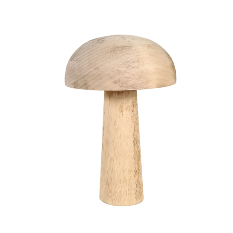 Houten paddenstoel  14 cm - 2 variaties