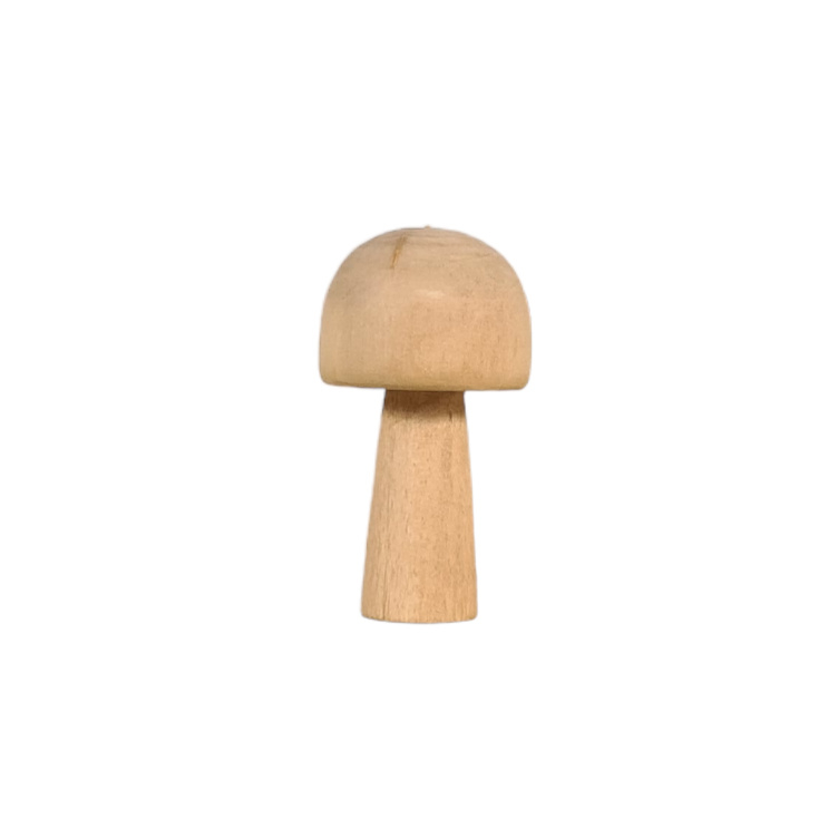 Houten paddenstoel  5,2 cm - 2 variaties
