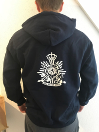 Hoody Navy Blue Marines logo front and Back