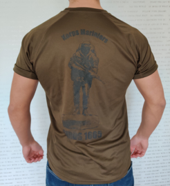 Marines Air Dry Sport T-shirt Green