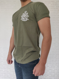 T-shirt Green Marines logo front and back