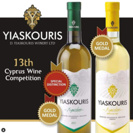 Xynisteri - medium dry, wijnhuis Yiaskouris, Pachna, Limassol, Cyprus