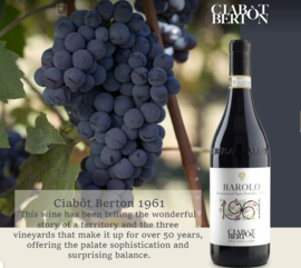 Nebbiolo - Barolo - Ciabot Berton "1961" - Piemonte