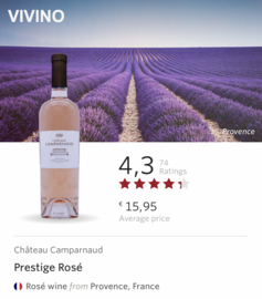 Grenache, Cinsault, Syrah, Mourvèdre, Tibouren, Rolle - Chateau Camparnaud Provence rosé - 2022