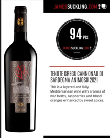 Cannonau -  Animosu, Tenute Gregu, Sardinie