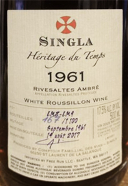 Singla Heritage de Temps 'Rivesaltes Ambre' - oude jaartallen