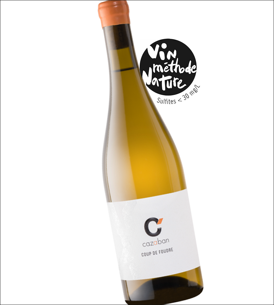 Viognier, Rolle en Marsanne - Coup de Foudre, Natuurwijn, Pays d Aude, Domaine de Cazaban.