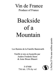 Backside of a mountain, 2025