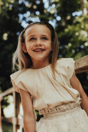 Baje Studio Blouse - Moire - Beige