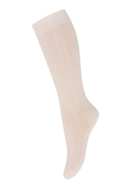 MP Denmark - Muno knee socks - Ecru